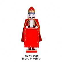 Extra Large Christmas Nutcracker Ornament - Traditional Wooden Nutcracker, Holiday Christmas Decoration - Framed King, Commemorative - Colorful Puppet - Christmas Gift - Suitable For Christmas Decoration, Bedroom, Living Room, Closet, Office, Dorm Room. Home Decoration, Christmas Party Decoration Supplies - Merry Christmas - Multicolor - View 12