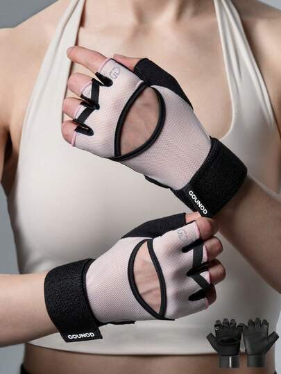 GOUNOD Guantes de fitness GOUNOD para hombres y mujeres, guantes ligeros para gimnasio para levantamiento de pesas, ciclismo, ejercicio, entrenamiento, dominadas y remo.