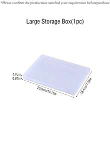 1件大容量美甲可穿戴指甲收纳盒透明指甲油展示相册防尘收纳盒美甲样品展示盒多尺寸加厚PP材质收纳盒