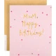Gold Foil Mum Pink
