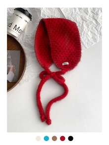 可调节麻花针织耳罩，搭配可拆卸围巾。舒适别致、百搭的冬季时尚配饰。 - 彩色 - 查看 15