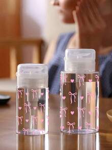 1/2 cái chai nhấn móng tay 150ml/200ml/300ml, chai nhấn trong suốt họa tiết nơ hồng, bình đựng dung dịch tẩy sơn móng tay cồn, bình rỗng trang điểm dung tích lớn tái sử dụng, tẩy sơn móng tay, đầu bơm nhấn, bình đựng acetone mỹ phẩm rỗng, chai du lịch đầu bơm, phụ kiện du lịch, phụ kiện trang điểm, vật dụng thiết yếu cho phòng tắm ký túc xá - Nhiều màu - Xem 5