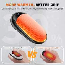 coldSky Hand Warmers Rechargeable 2 Packs Magnetic Electric Hand Warmer With Digital Display, Portable Pocket Hand Warmer, For Men Women, Outdoors, Games, Camping, Hunting Christmas Gifts,Hand Warmers,Gifts For Men,Stocking Stuffers,Hand Warmers Rechargeable Insulation,Galentines,Puppy,Carnival,Party Decorations