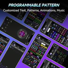 شاشة عرض ليد ناعمة، شاشة ليد قابلة للبرمجة كضوء ليلي، قابلة للتحكم بالتطبيق، رسوم متحركة لنمط نص DIY، يمكن تركيبها على الحائط أو استخدامها على المكتب، مثالية لديكور المنزل، إنشاء الفن، غرفة الألعاب، البار، الدراجة، الإعلان، الفندق، هدايا عيد الميلاد