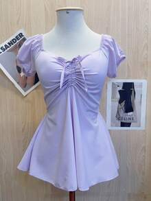 Women's Cute, Light, Elegant Style Blouse - Tử đinh hương - Xem 1