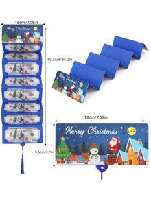 2025 Nowy banknot dolarowy Świętego Mikołaja z 10 gniazdami w czerwonej kopercie, świąteczna niespodzianka, skarbonka na przyjęcie, kartka z życzeniami dla dzieci