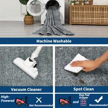 Modern Home Decor Simple Living Room Area Rug Non Slip Thin Bordered Entrance Runner Rug Non Shedding Low Pile Mat Throw Rug Easy To Clean Stain Resistant Carpet Printed Washable Soft Floorcover For Dinning Room Kitchen Laundry Bathroom Bedroom - Grey - View 7