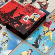 B/T/S J-Hope（郑浩硕）迷你照片卡套装，55 张 K-Pop 高清双面粉丝应援卡，《Hope On The Stage》和《Jack In The Box》专辑 LOMO 合集，适合偶像商品、流行音乐商品、创意生日和节日礼物，非常适合粉丝 - 玩具小卡 - 查看 1