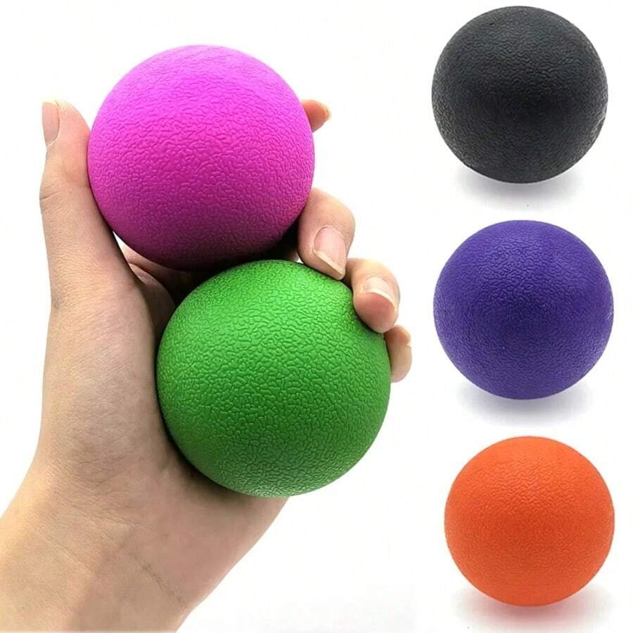 TPE Fascia Ball Lacrosse Muscle Relaxation Exercise Sports Fitness Yoga Peanut Massage Ball Trigger Point Stress Pain Relief - Multicolor - View 1