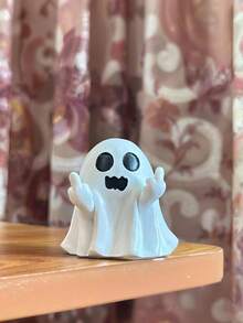 Decorazione da scrivania per l'umore brusco, figura spettrale per Ognissanti e Natale, accessorio da ufficio divertente, regalo unico e sfacciato per i colleghi, decorazione d'arredo audace e stravagante per la casa