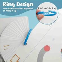 [Reusable Notebook] 32-Page Reusable Magic Practice Notebook Set | Durable Binding, Whole Brain Development, Pen Control Training & Drawing Education Workbook | Color Pages, Paper Material, Educational Workbook, Learn Writing Skills