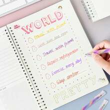 18Pcs Mixing Of 3 Colors Rainbow Gel Pens Color Changing Ballpoint Pen Glitter Pen Set For Adults Coloring Books Drawing Doodling Scrapbooking Notes,Artist Illustrating