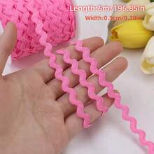 1 unidade de fita de poliéster multicolorida de 5 mm com padrão ziguezague para decoração de festas de casamento e Natal. Ideal para trabalhos manuais. - Escolha as cores - Ver 16