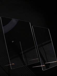 Tablero de exhibición de arte de uñas acrílico - Soporte de exhibición de muestras de color de uñas falsas con adhesivo doble cara, hoja de exhibición de arte de uñas transparente, herramienta de exhibición de arte de uñas para salones de uñas