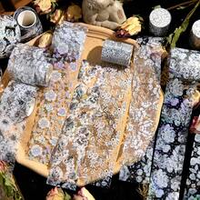 1 Roll 2M Vintage Decorative Tape, Creative Aesthetic Stickers, DIY Decorative Collage Craft Supplies, Holiday Gifts, Personalized Scrapbooking School Stationery