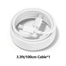 1-2 Sets 30W USB-C Fast Charging Adapter Charger Block, EU Plug, With 3.3FT/100cm USB-C To Type-C Charging Cable Compatible With IPhone 17 16 15 Pro Max Plus, / Charging Kit - EU C Type Plug(220-240V) - View 16