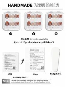 Bộ 10 móng tay giả ngắn tròn phong cách Kawaii mùa hè - Hình vuông ngọt ngào kiểu Nhật Bản với điểm nhấn vỏ sò, thiết kế kỳ nghỉ biển, móng giả gây sốt trên mạng cho mùa tựu trường & nghệ thuật làm móng tháng 7, phụ kiện làm móng thủ công. - Nhiều màu - Xem 10