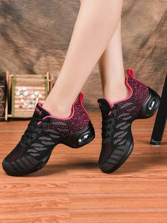 女士舞蹈鞋，透气网眼休闲鞋，软底软面健身瑜伽舞蹈鞋，适合广场舞