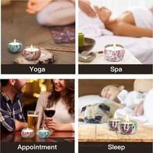 Velas perfumadas de cera de soja, con una variedad de fragancias que incluyen vainilla, jazmín, almizcle blanco, rosa, sándalo, cereza negra, hierba de limón, etc. Adecuadas para bodas, cumpleaños, fiestas, decoración del hogar y hoteles, regalos creativos para amigos, familia y bodas. Diseño de patrones, regalo de Navidad