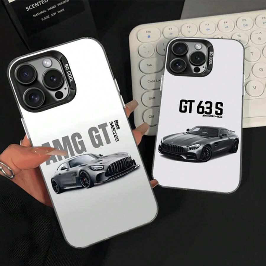 Funda para teléfono AMG GT para 17,16,15,14,13,12,11,Pro,Max,Plus,M-Mer-cedeses, anti-caída, negra mate, parachoques duro - z3 - Ver 1
