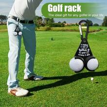 1 pieza Soporte y estante creativo para pelotas de golf - Regalo de golf divertido, Soporte y dispensador divertido para pelotas de golf, Estante de almacenamiento de pelotas de golf, Accesorios de golf, Gran regalo para entusiastas del golf, Accesorio para bolsa de golf - Multicolor - Ver 6