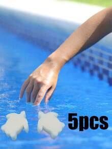 5 piezas Esponja absorbente de aceite para piscina, absorbente de espuma para jacuzzi, accesorio para jacuzzi, para piscinas y spas, muebles, baño, bañera, lavabo, piso, pared, artículos de limpieza, herramienta de limpieza del hogar, preparado para la escuela - Multicolor - Ver 2