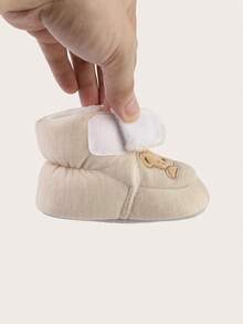 Spring And Autumn Infant Soft Soled Non Slip Shoes, Socks, Floor Socks, No Falling Heels, 0-1 Year Old Newborns, Infant Warm Step Shoes - Apricot - View 7