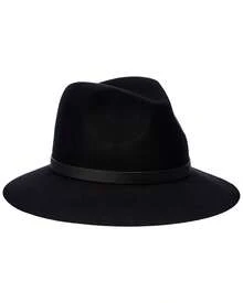 Bruno Magli Leather-Trim Wool Felt Fedora - 黑色 - 查看 2