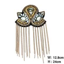 1 Pc Diamond Encrusted Clothing Accessories, Accessories, Suits, Metal Fashion Tassel Shoulder Patches On Shoulder Badge With Decorative Accents For Clothing Embellishment - Multicolor - View 22