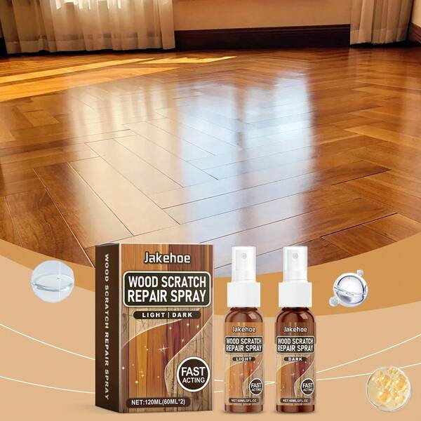 2pcs Floor Renovation Repair Agent: Quickly And Effectively Repair Scratches On The Surface Of Wood Flooring, Fill Dents And Defects. The Restored Floor Looks Like New, And The Smooth Texture Of The Floor Is Restored. It Is Suitable For All Kinds Of Wooden Furniture Floor Scratches And Complementary Colors.