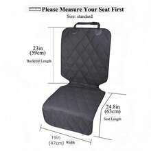 1pc Black/Brown Simple Waterproof Car Seat Cover Anti-Dirty Mat, Front Passenger Seat Pet Pad For Pet Dog/Cat Travel