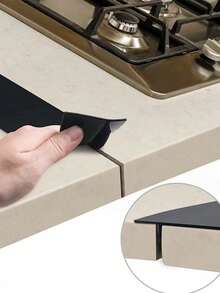 1PC/2PCS Stove Counter Cover Kitchen Seal, Stove Top Seal, Organic Silicon High Temperature Resistant Kitchen Gap Strip, Oil And Dirt Resistant Gas Stove Gap Soft Sealing Strip Silicone Gap Plug Kitchen Stove Counter Gap Cover - Flexible Stove Space Filler - Multicolor - View 8