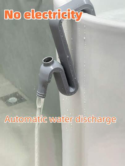 New Rain Water Transfer And Overflow Pipe Solution - Self-Priming Siphon Hose Set, Easy Automatic Drainage And Filling - Emergency Flood Control, Fish Tank, Swimming Pool - Gravity Flow, No Power Consumption - Labor-Saving Tool, Ideal For Home Garden Garage, Garden Irrigation