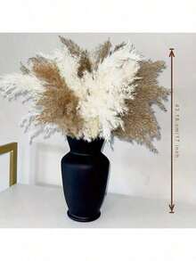 10/15 Pieces Artificial White Pampas Grass - Non-Shedding Artificial Pampas In Vase - Versatile Feather-Free Decorations For Christmas, Thanksgiving, New Year, Valentine's Day, Mother's Day - Perfect For Weddings, Showers, Boho Home And Farmhouse Centerpieces - White - View 6