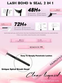 ICHICKISS 1400/280 Eyelash Extension Kit - 30D Curl, 8-16mm Mixed Length, Includes Glue, Tweezers, Brush - 0.07mm Fluffy Reusable Individual Lashes, Ultra-Thin Invisible Lash Band, Suitable For Party, Gift, Wedding And Holiday - màu đen - Xem 6