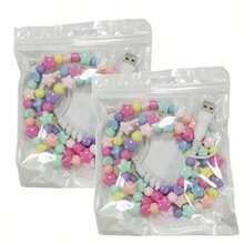 2pcs USB C Cable Compatible For IPhone Charging Cable 2-In-1 Multi Charging Cable Fast Charging Cable Star Bead 3.3ft Women Compatible For IPhone 16/15 Pro Max-Color - Colorful - View 3