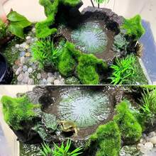 Plastik Reptilien Habitat Deko - Harz Reptilien Plattform, künstlicher Baumstamm Design - geeignet für Eidechsen, Geckos, Frosch Futterschalen, Schlangen Versteck, Einsiedlerkrebs Deko, Reptilien Terrarium