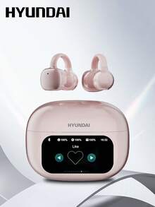 HYUNDAI HY-C02 Smart Bluetooth Earbuds, In-Ear Wireless Headphones With Touch Control Screen, Multifunctional Noise-Proof, Long Battery Life, High-Quality Audio, Comfortable Open-Ear DesignEarclip - 彩色 - 查看 13