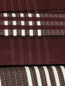 男士经典优雅格子长袖衬衫，展现英伦风情，商务精英格纹系列，长袖单排扣翻领衬衫，适合所有季节，舒适百搭，全天穿着 - 酒紅色 - 查看 7