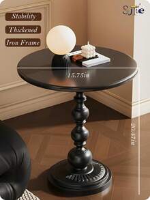 French Creative Bedside Cabinet, Minimalist Black Nightstand, Small Storage Shelf, New Compact Design