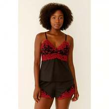 Kit 2 Baby Doll Bicolor Renda Premium Noite Sensual Sexy Presente BD159