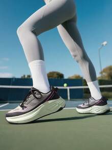 Women's Walking Shoes Cushion Running Tennis Non-Slip Comfortable Workout Gym Athletic Breathable Fashion Sneakers ActiveLite - 黑色 - 查看 2