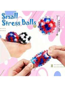 3pcs/12pcs/24pcs Stress Relief Squeeze Grape Ball Toys, Fun Squeeze Toys, Fidget Toys, Children Toys, Inexpensive Reward Small Items, Multi-Piece Toys - Multicolor - View 4