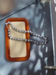 Dây chuyền ngọc trai nuôi cấy tròn 9-10mm, dài 45cm, khóa bạc S925, thích hợp cho nữ đeo hàng ngày hoặc dự tiệc. - vòng cổ ngọc trai nuôi cấy - Xem 8