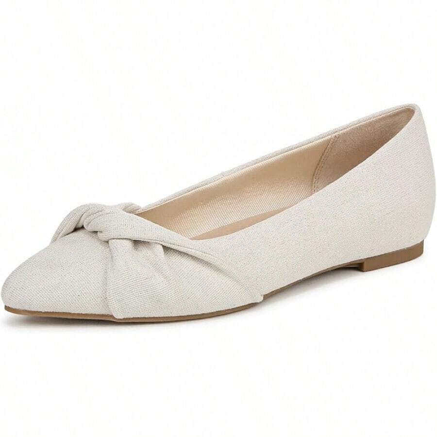 Women's Palm Ballet Flat-2025 - 自然色/銀色 - 查看 1