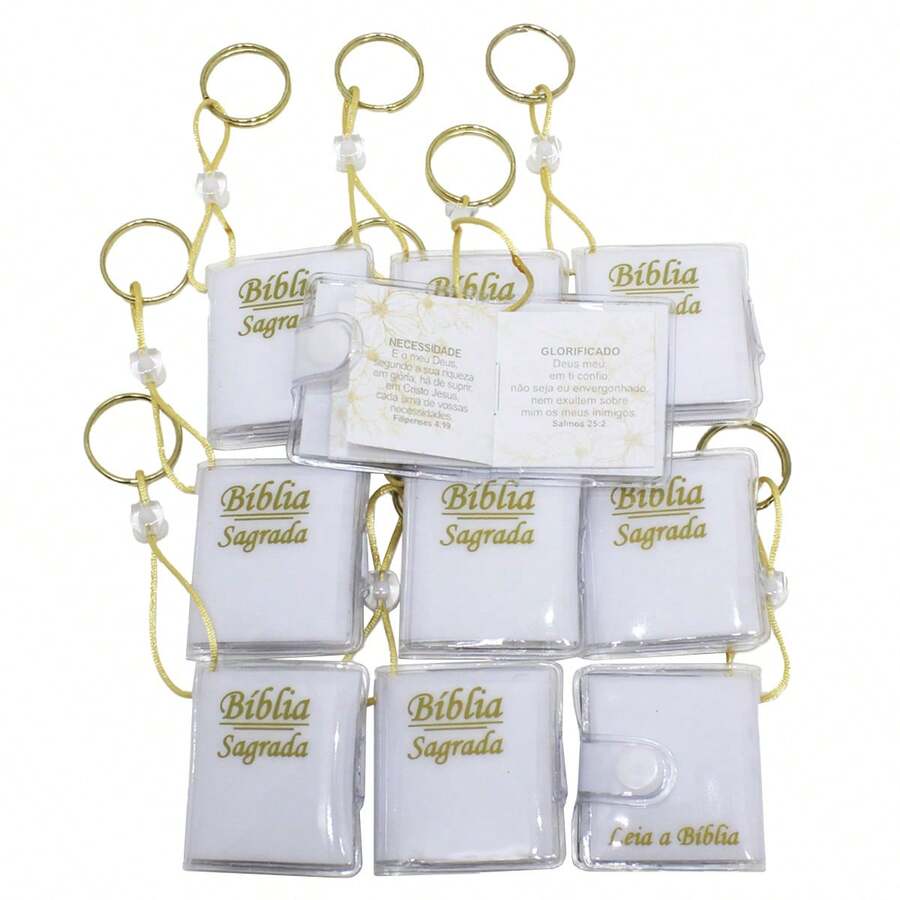 Holy Bible Keychain Souvenir 10 Pieces - Modelo 5 - 查看 1