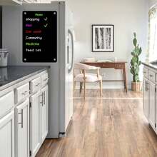 1pc Magnetic Acrylic Memo Board Set - Multi Functional Weekly Plan And Refrigerator Storage Box, Kitchen/Office Refrigerator Notepad, Weekly And Monthly Plans, Reusable Shopping List And To-Do List Manager, Transparent Note Holder, Can Be Used For Notes, Messages, And Writing, Erasable, Can Be Used As A Magnetic Refrigerator Sticker, Equipped With 6 Whiteboard Pens - Multicolor - View 9