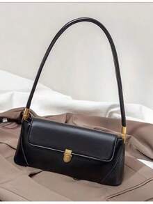 LOVEWE Brown Purses For Women Black Shoulder Purse Vintage Bags  Women's Red Small Tote Handbags - 黑色 - 查看 9