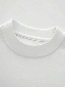 Camiseta De Algodón 220g Con Patrón Abstracto - Blanco - Ver 5