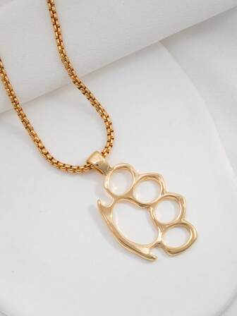 1 st unisex halsband i rostfritt stål med klotryck, lämpligt för daglig dekoration